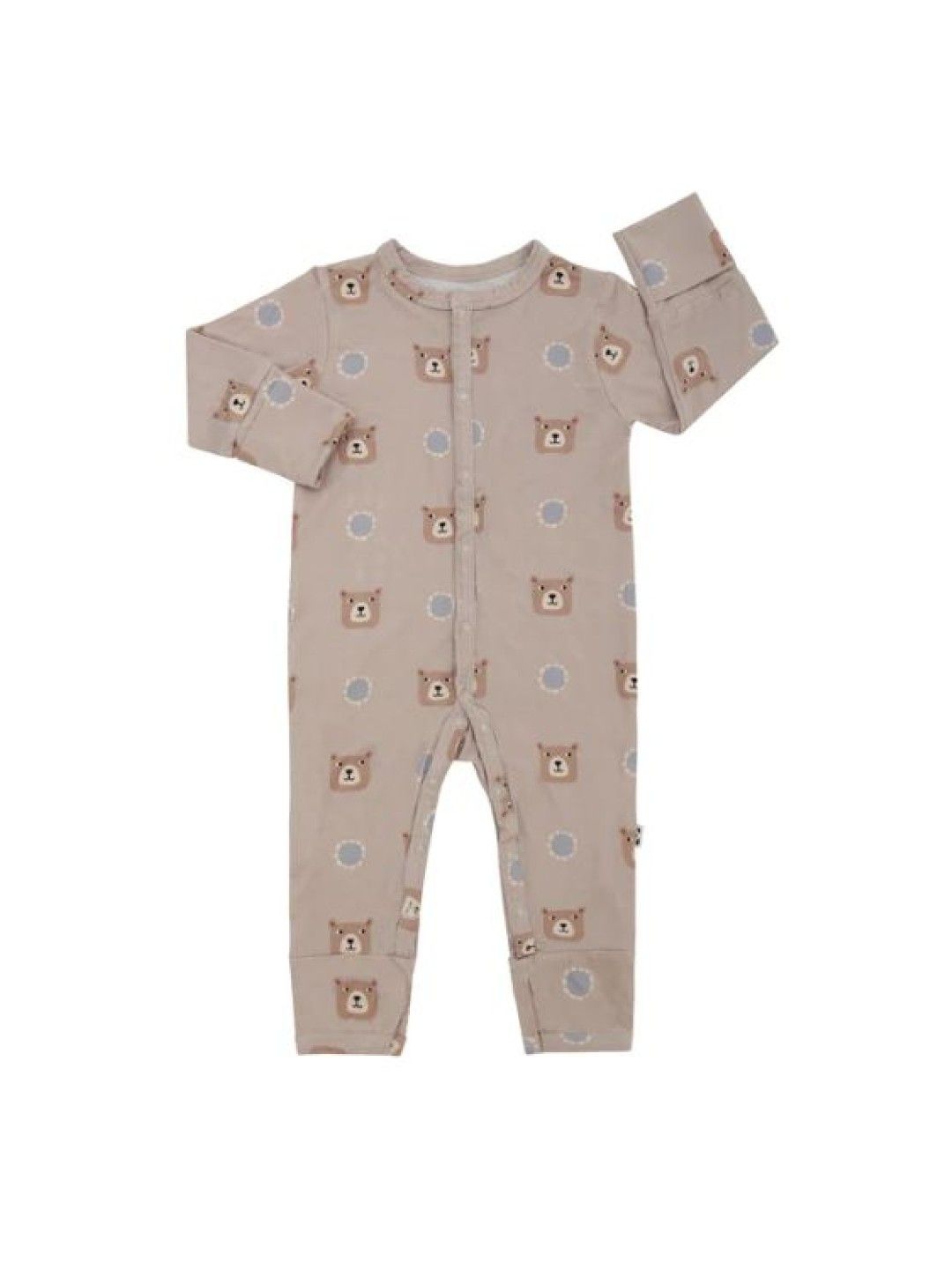 Baby Dots Pocket Romper with Hat and Bear Doll